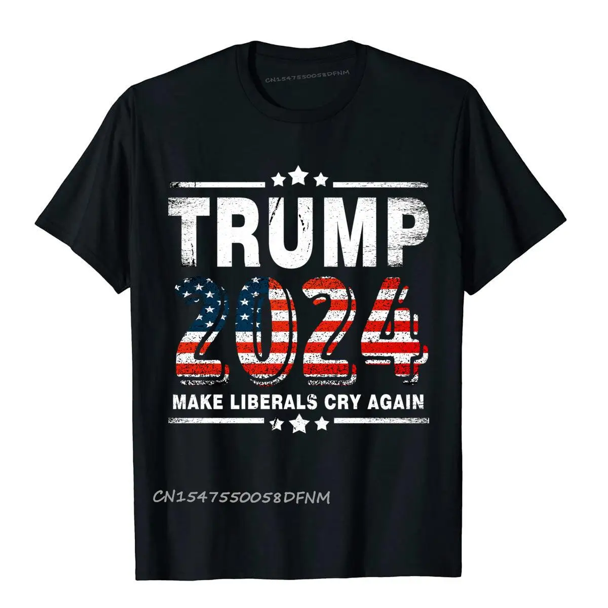 

Tops T Shirt Trump 2024 Make Liberals Cry Faddish Group Premium Cotton Man T Shirt Crazy Shirt