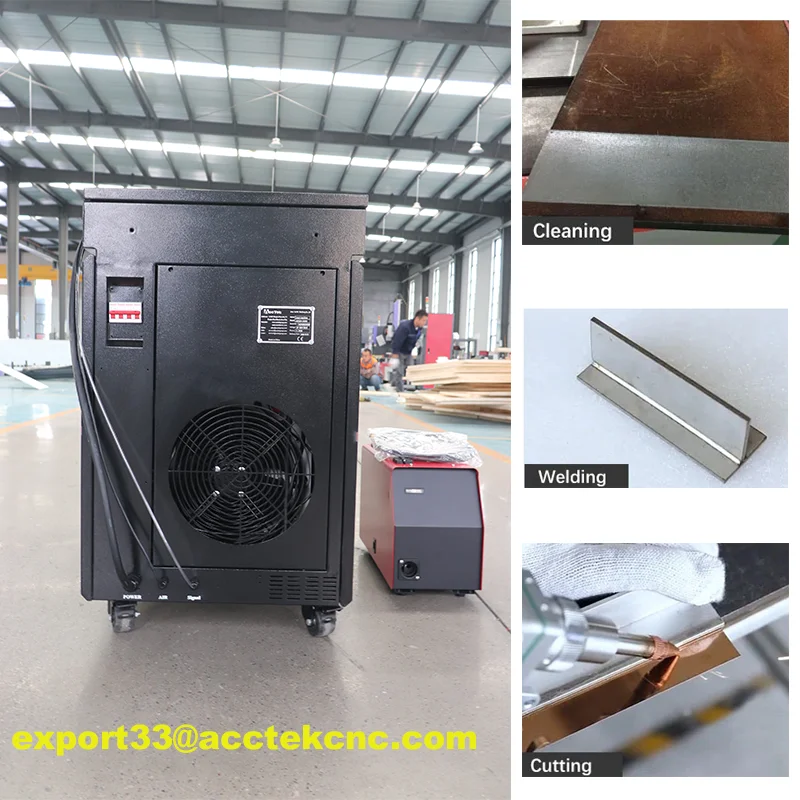 Factory Direct Sale 1000W Industrial Fiber Laser Welding Cleaning 3 in 1 machine for Stainless Steel Metal Laser Welder Cleaner 5