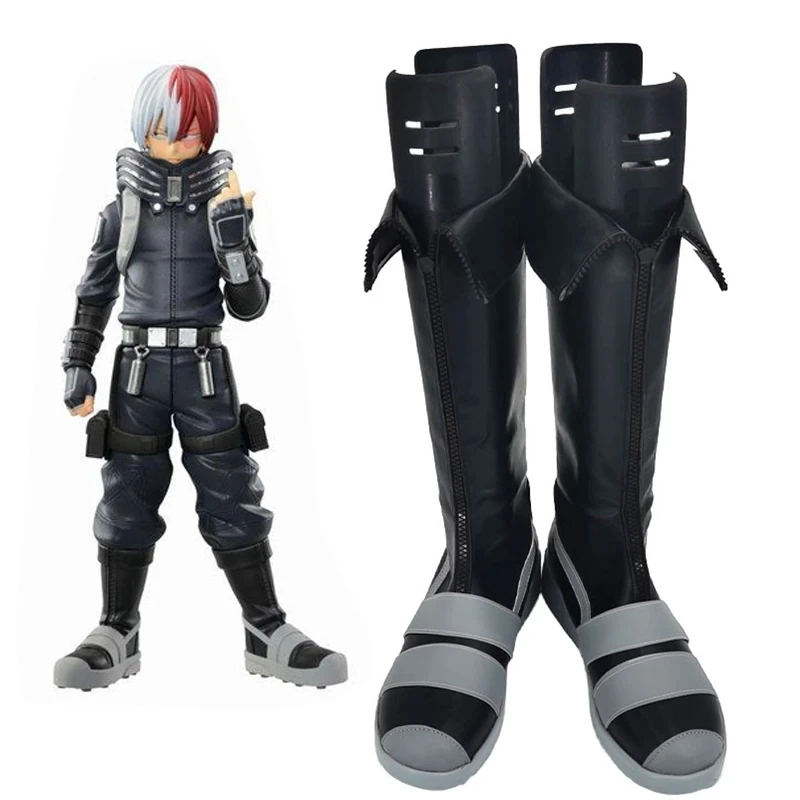 

My Hero Academia Todoroki Shoto Cosplay Shoes Role Play Boots Anime Uniform Outfit Shoes Halloween Carnival Props Custom-made