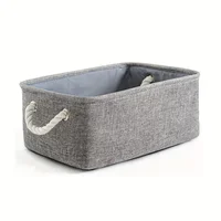 Shelf storage box -11.8x7.9x5.2 inch gray small storage basket, used for organizing, fabric storage cube 1