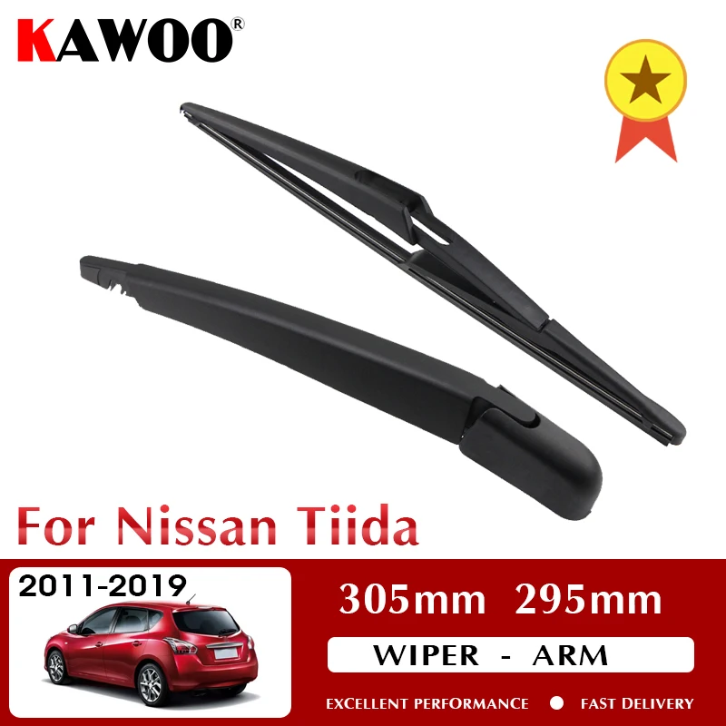 KAWOO Car Rear Wiper Blade Blades Back Window Wipers Arm For Nissan