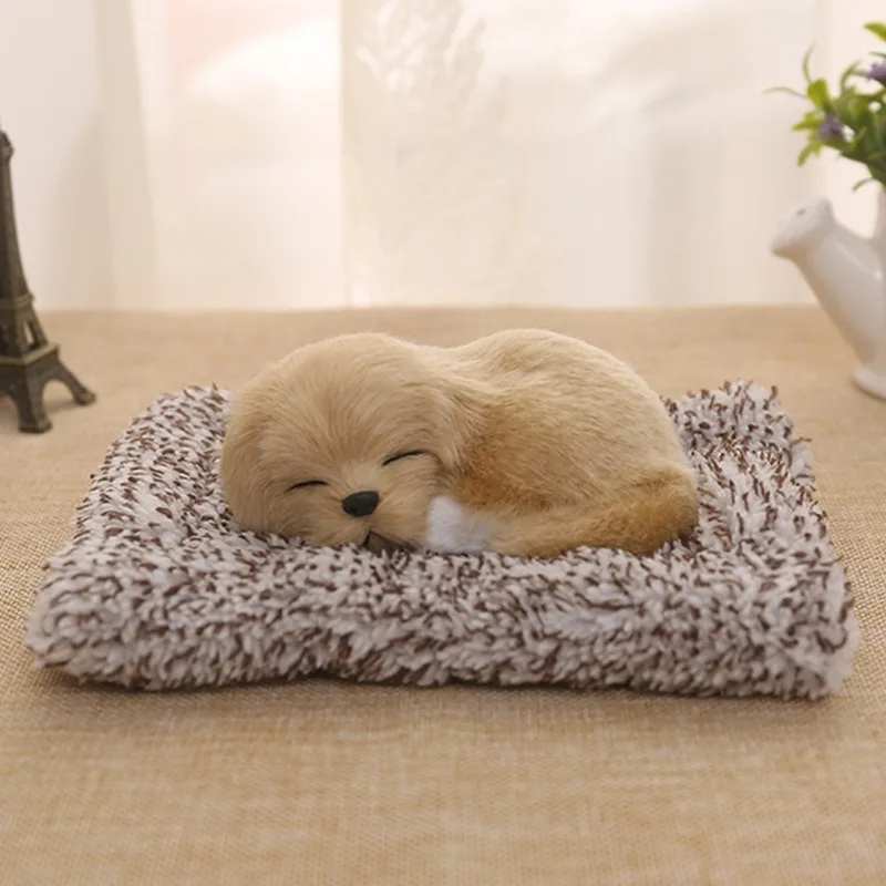 Charming Plush Puppy Ornament for Home and Car Decoration