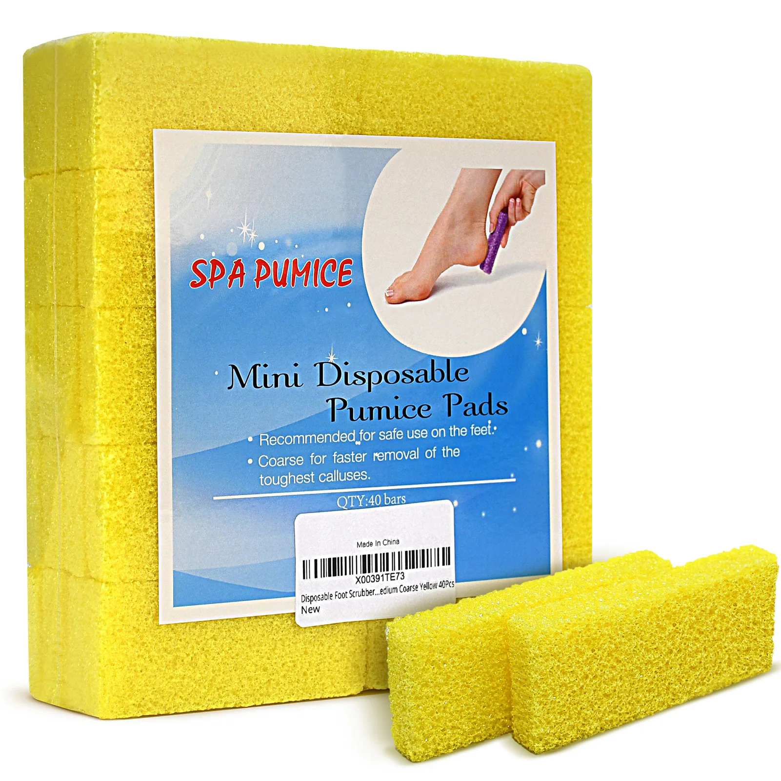 1pc Foot Pumice Stone & Exfoliating Scrub Tool, Safe & Easy for