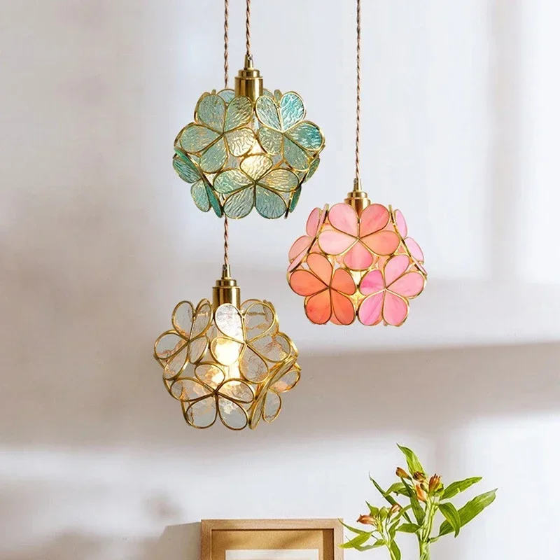 

Modern Color Crystal Glass Pendant Light Living Dining Room Ceiling Chandelier Bedroom Home Lighting Hanging Lamp For Ceiling