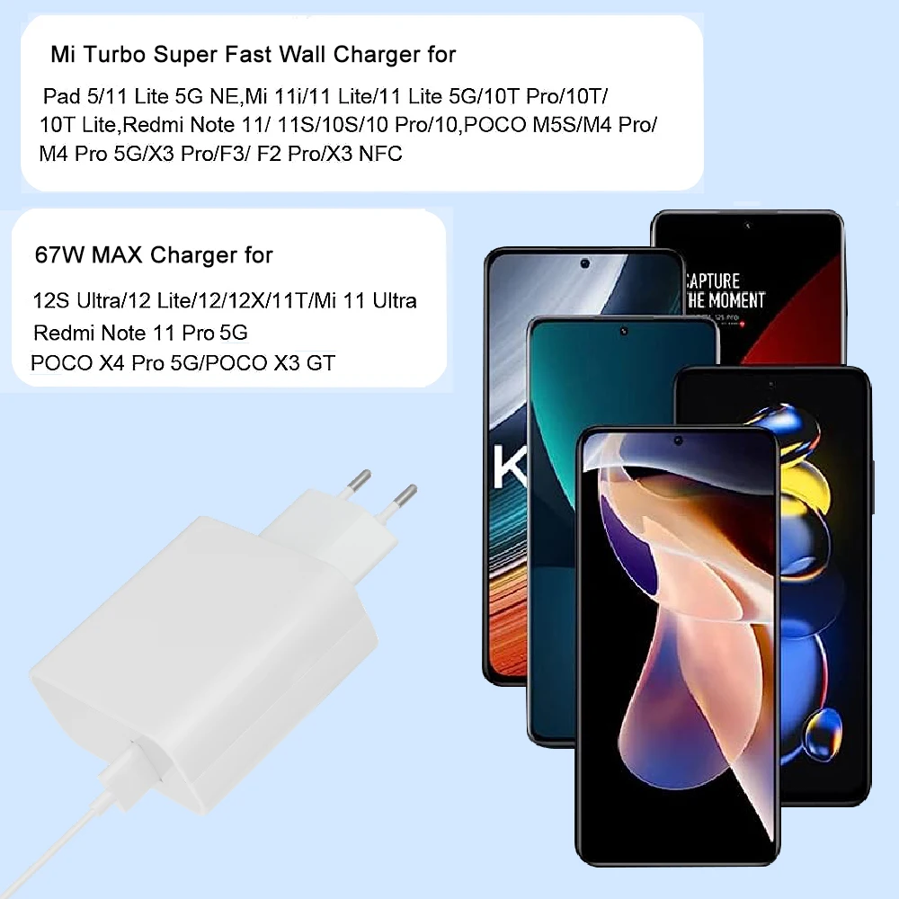 67W Fast Charger with Cable