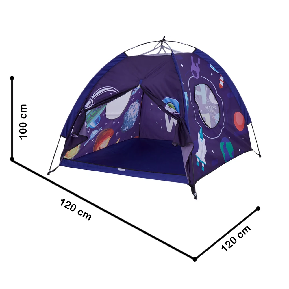 Foldable Folding Children Play House Castle Tent Wigwam Portable Kids Space Planet Rocket Toys Tent  Girls Boy Room Decoration 5