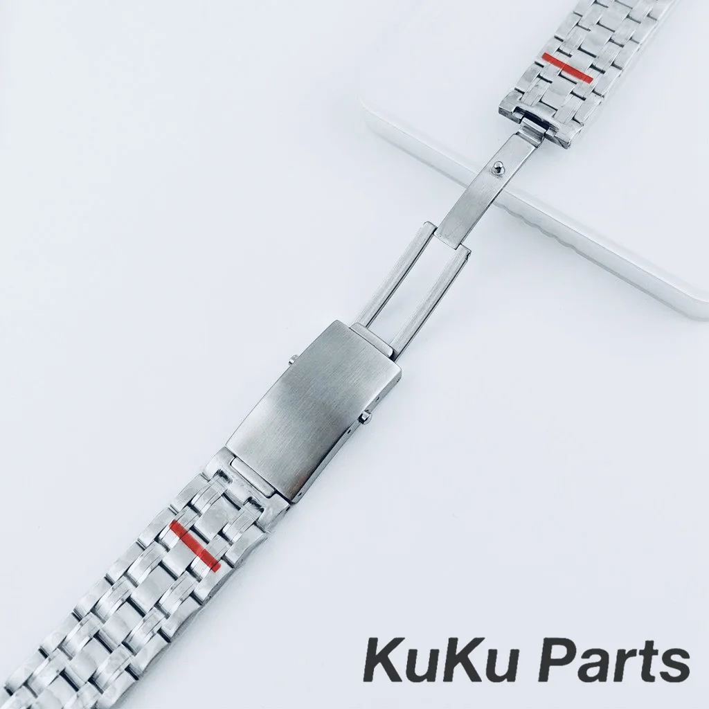 Premium 20mm Solid Stainless Steel Silver Watch Band Replacement Strap