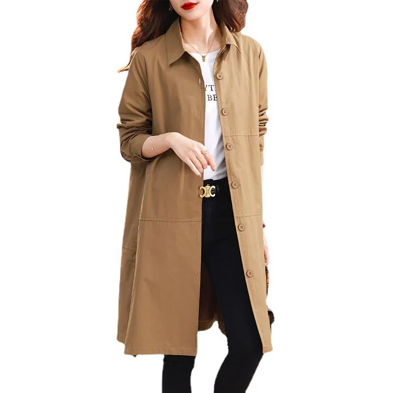 

New Design Stylish Women's Trench Coat for Plus Size with Trendy Long length 2023 Fashionable