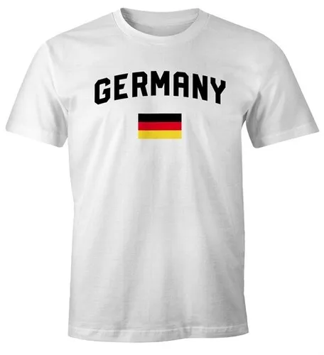 Moonworks ®   Men's Germany Fan T-Shirt T-Shirt Football World Cup Em Fan Jersey