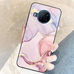 Elegant Marble TPU Silicone Phone Case - Soft, Stylish Back Cover & Protective Bumper for Nokia X100 (B0701)