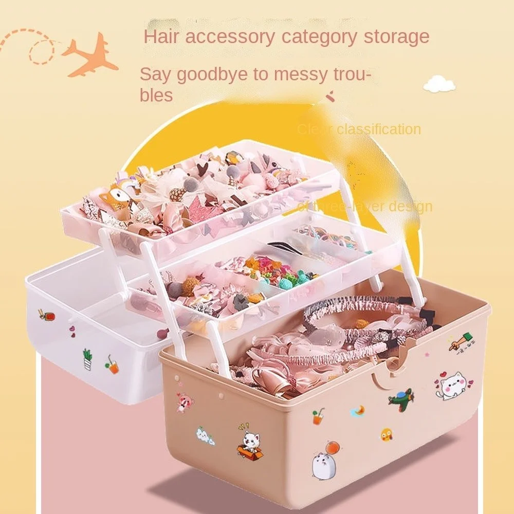 Girls Hair Accessories Storage Box Organizer Girls Head Rope Hairpin Rubber  Band Head Jewelry Box Children Birthday Gifts 2023 - Storage Boxes & Bins -  AliExpress