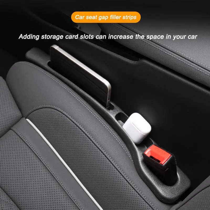 Car Seat Gap Filler 2PCS with Storage Slot