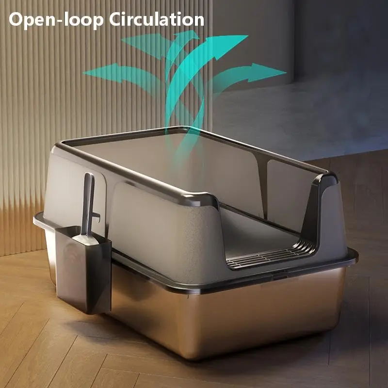 Stainless Steel Cat Litter Box 3