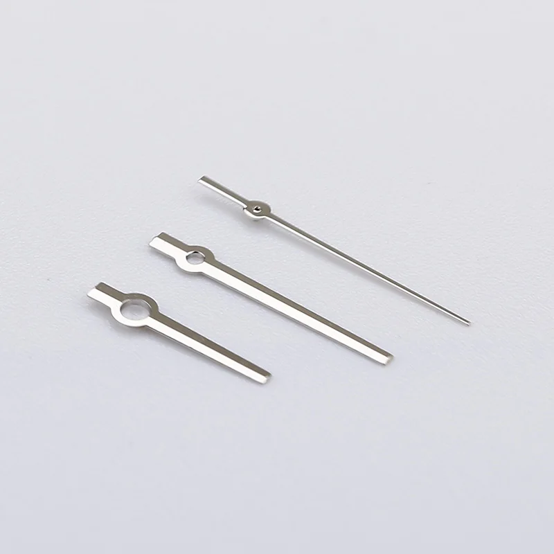 Watch Accessories Polished Silver No Lume Baton Style Needles Watch Pointer NH35 Hands Set Datejust Mod Replacemet Watch Accessories