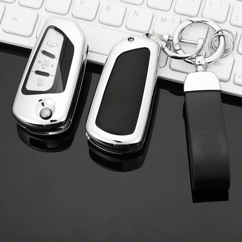 

Zinc Alloy Car Key Box Fashion Full Coverage Protection Case Suitable forPentium b50X80B70B90 S80Automotive Interior Accessories