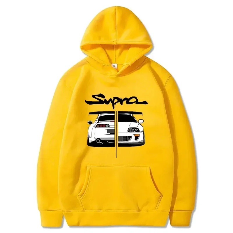 

Толстовка Initial D Supra Мужская и женская, свободная повседневная японская модель с длинным рукавом, с принтом манги JDM