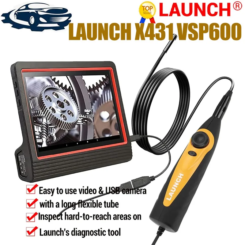 

Вспышка-эндоскоп LAUNCH VSP600, гибкая, IP67, 6 светодиодов, для X431 V/PRO3S +/PAD V