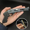 Mini Alloy Rubber Band Gun Toys Kids Children Sprayer 8 Bursts Toy Rifle Guns Miniature Pistol Model Ornaments Gifts for Boys 1