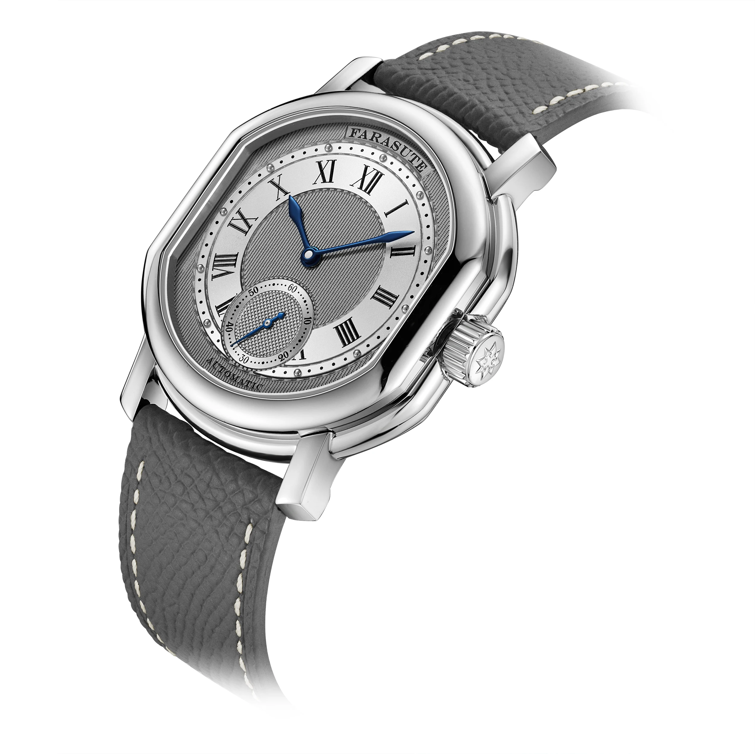 FARASUTE 38mm Luxury Retro Men's Watch Peacock Custom Mechanical Movement 5ATM Waterproof Sapphire Men's Watch Relogio 2