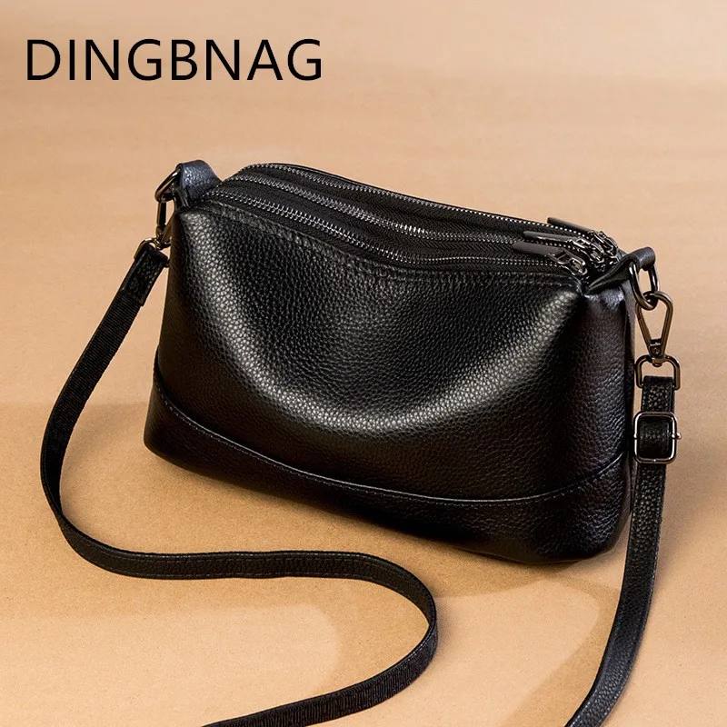 New Luxury Top Layer Cowhide Ladies Handbag 2023 New Women's Genuine Leather Shoulder Messenger Bag Fashion Ladies Shopping Bags