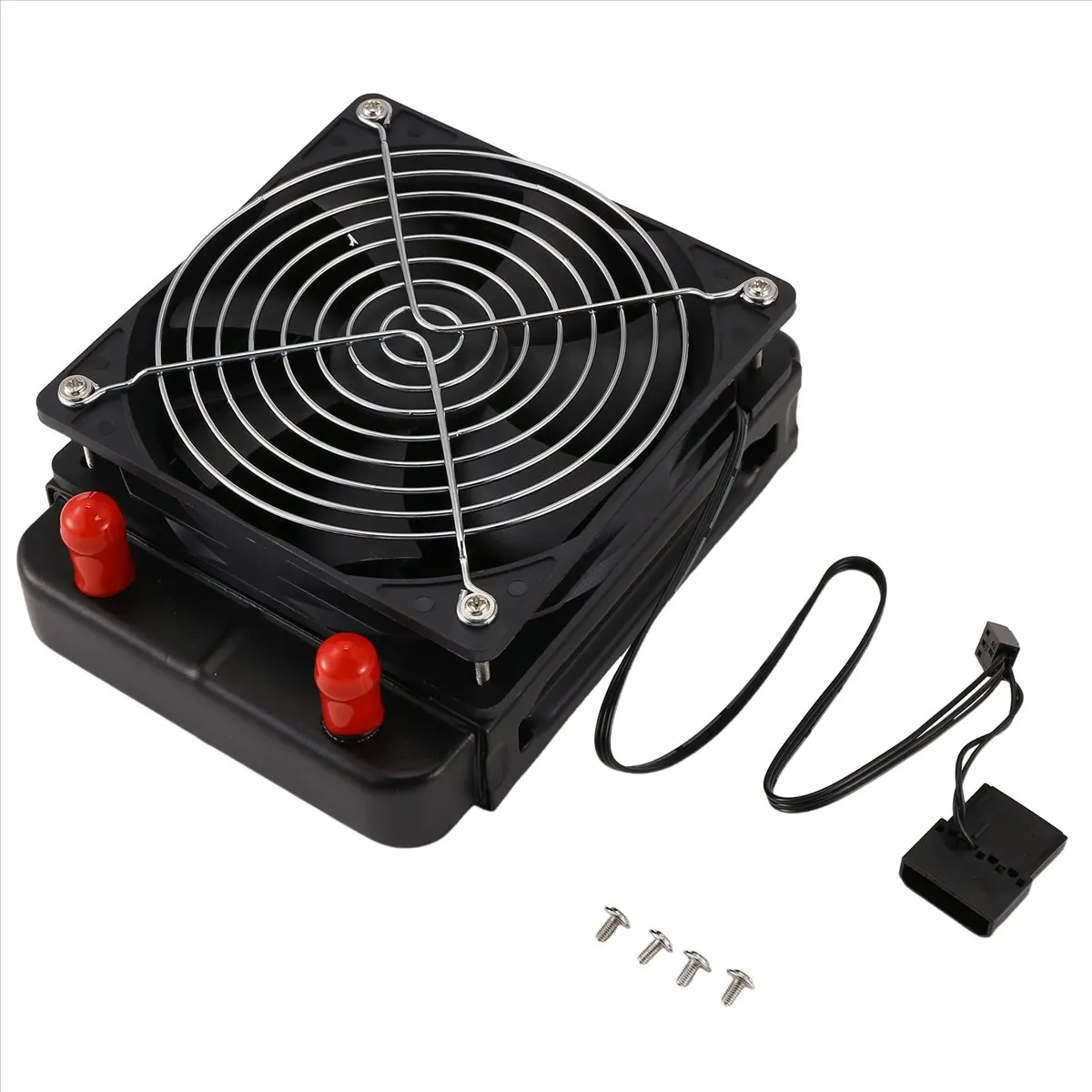 A40I 120mm 10파이프 수냉식 CPU 쿨러 열교환기 라디에이터 (PC 컴퓨터용 LED 수냉 시스템용 팬 포함)