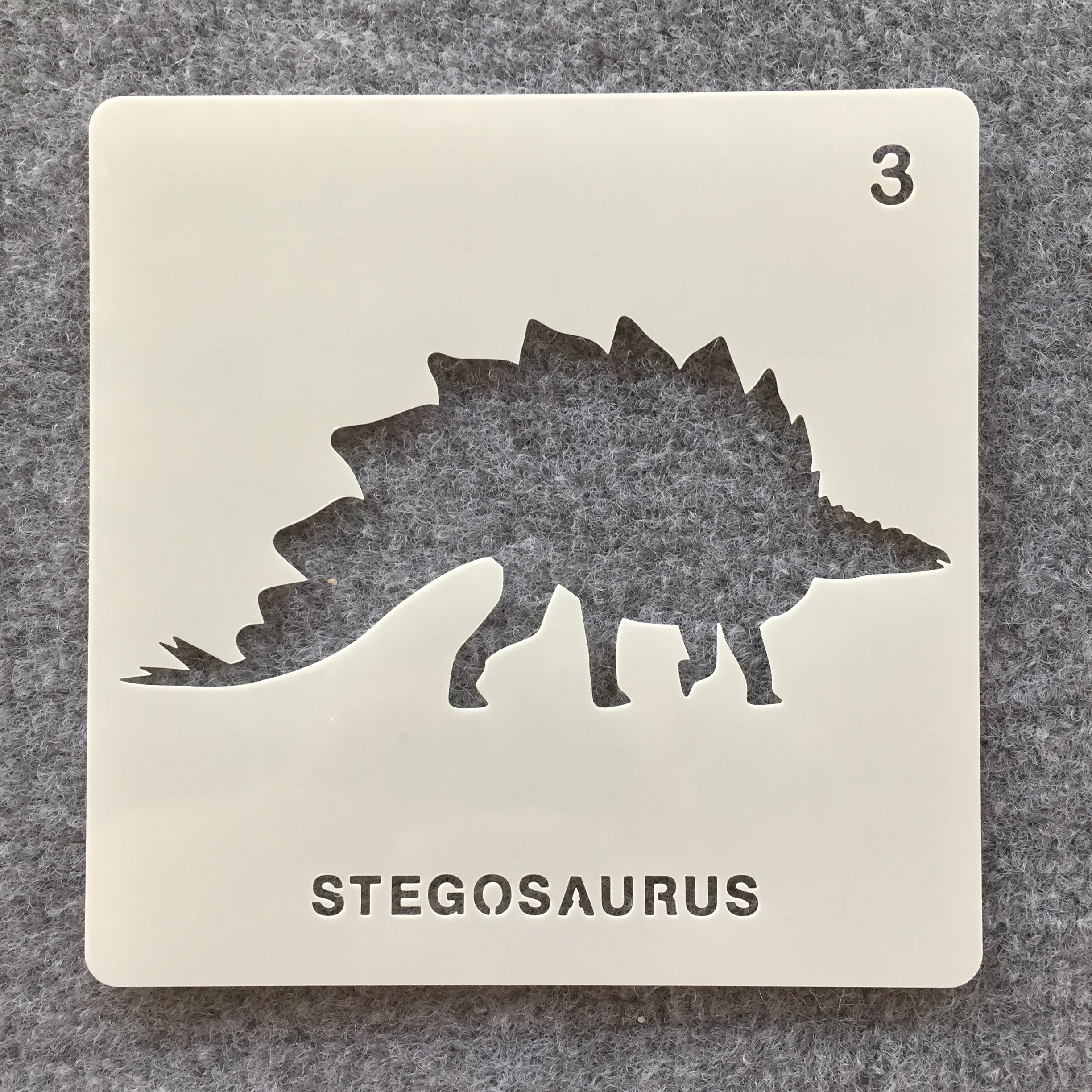 12Pcs/Lot 13cm Prehistoric Dinosaur 12 DIY Layering Stencils Painting Scrapbook Coloring Embossing Album Decorative Template