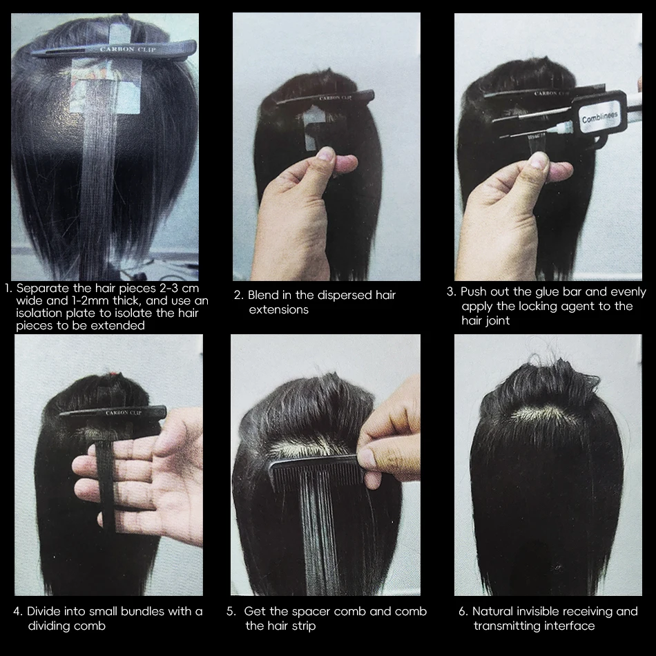 Hair Extension Tool Comblinees Hair Extension Strands Bonding Kits For Professional Salon Use Hair Connection Technology