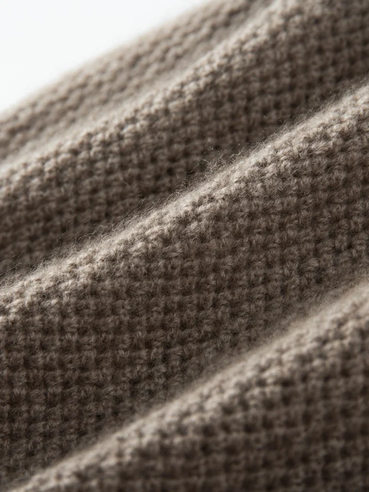 Winter Cashmere 35% Beanie Openwork Caps Thick Knit Moss Stitch Hat Men Warm Women Soft Wool Winter Autumn Real Guaranteed 3