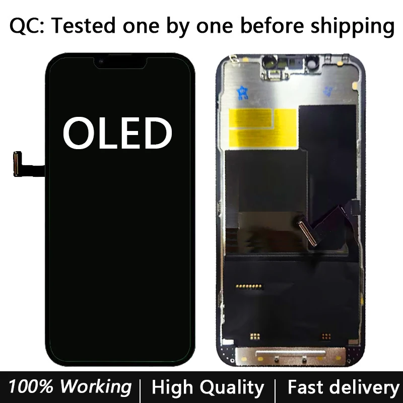 Écran LCD de rechange pour iPhone 13 Pro Max 6,7 pour iPhone 13 Pro Max A2643 A2484 A2641 A2644 A2645 écran tactile LCD numériseur avec outils de réparation et verre trempé