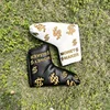 1pc Fashionable Embroidered Golf Putter Cover, Golf Club Head Covers With Dollar Design 1