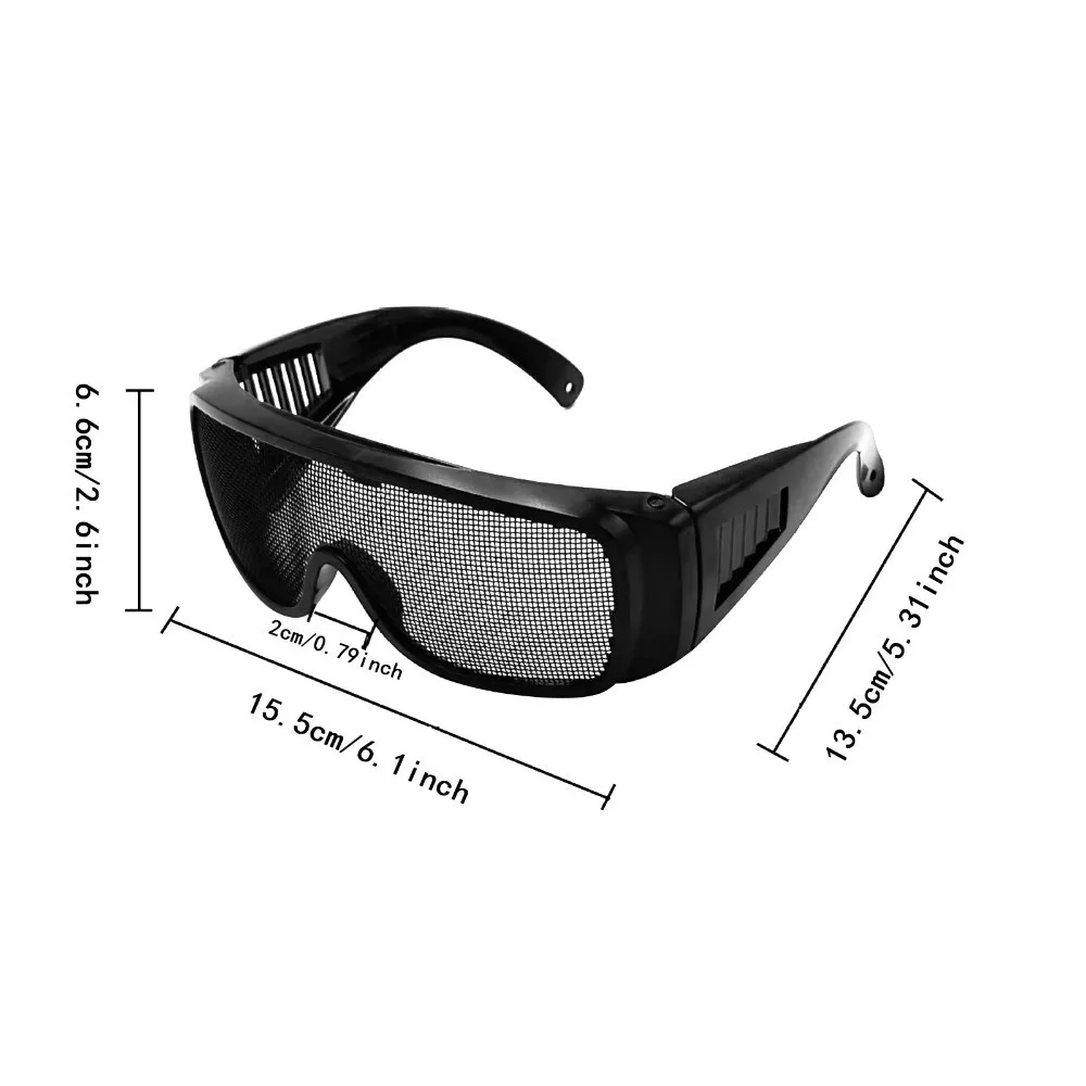 Steel Wire Metal Mesh Safety Goggles Impact Resistant Breathable Protective Glasses Shock Resistant Eye Protector Equipment - 6