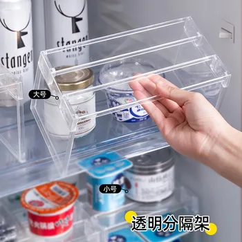 Organizzatore Espandibile Trasparente per Armadietti, Divisorio per Spezie e Piatti, Multiuso per Cucina e Bagno