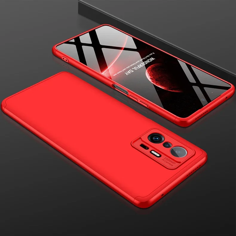 Shockproof Armor Plastic Case For Xiaomi Mi 11T Pro Full Protection 3 in 1 Hard