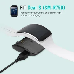 Smartwatch Charging Dock with Micro USB Cable - Replacement Charger (Black)