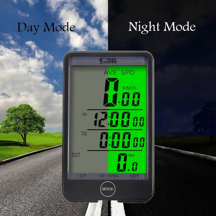SUNDING SD-576A Bicycle Computer GPS Waterproof Bicycle Computer With ...