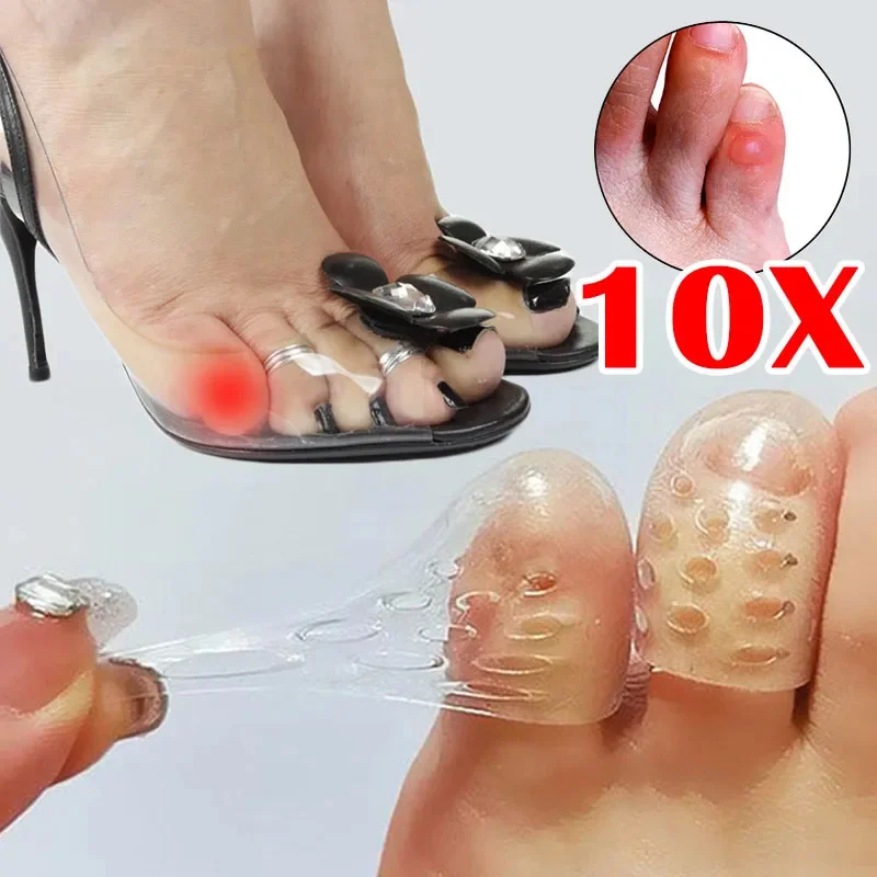 

Silicone Toe Caps Prevent Friction Breathable Toe Protector Tools Prevents Blisters Toe Caps Cover Protectors Foot Care Products