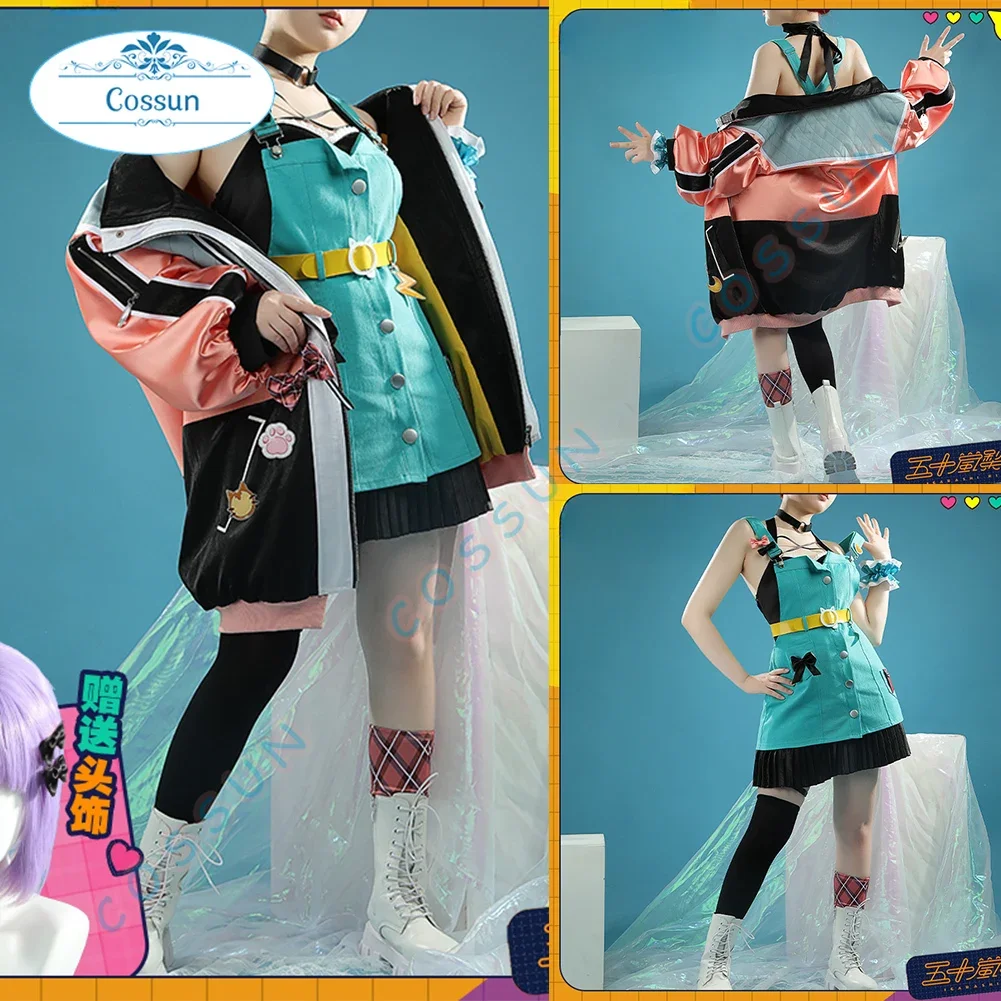 

[На заказ] костюм для косплея Vtuber Nijisanji Igarashi Rika, наряды на Хэллоуин, одежда для игры Youtuber, женское аниме платье