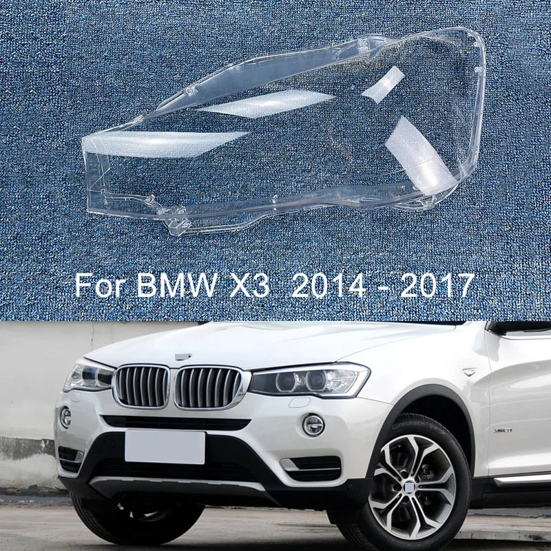 

Headlight Cover Transparent Lampshdade Headlamp Shell Plexiglass Replace Original Lens For BMW X3 F25 X4 F26 2014 2015 2016 201