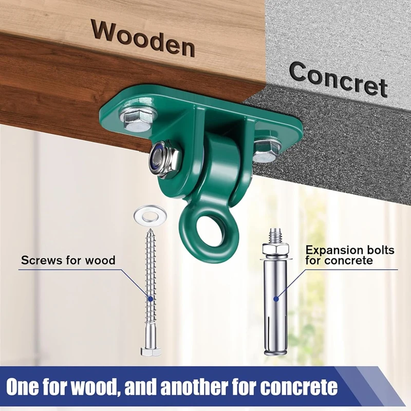 Wooden Concrete Swing Hook Set Expansion Bolts For Porch Playground