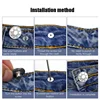 20/10Pcs Detachable Jeans Screw Button Snap Fastener Pant Pins Nail Free Jeans Adjustable Waist Alloy Buckles Sewing Accessories 3
