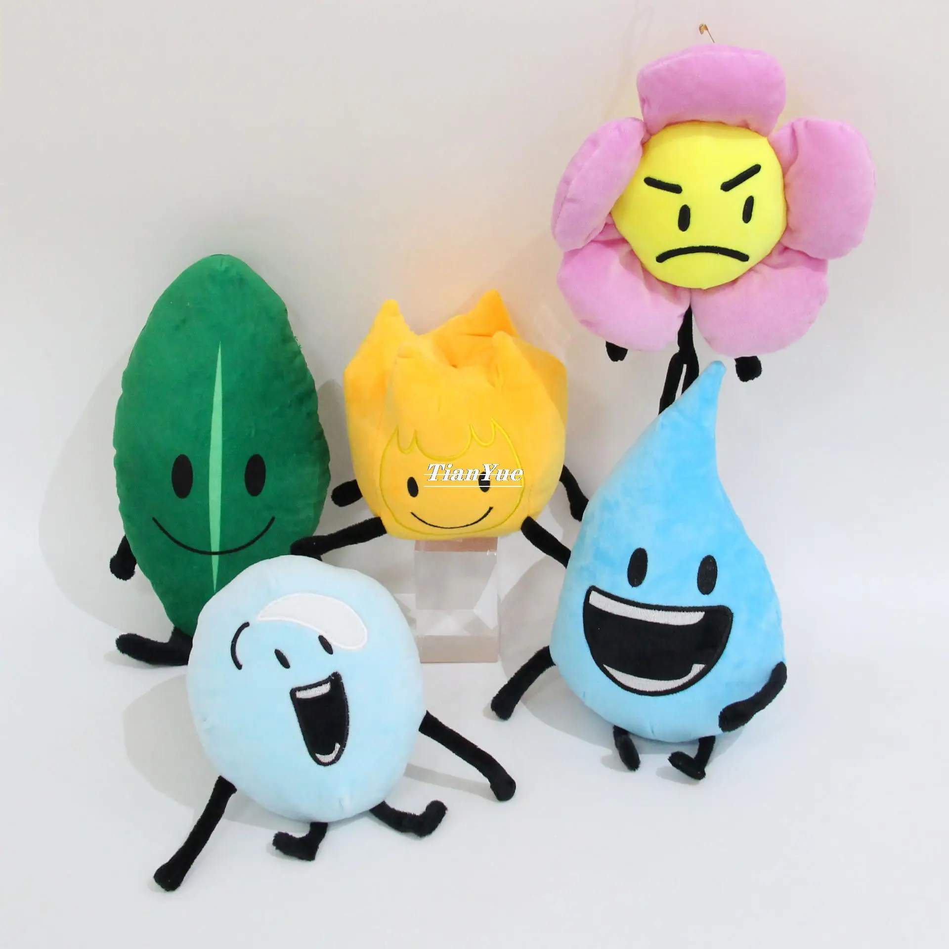 Hot Sale Dog Plush Toys Bfdi Plushie Battle for Dream Island Plush Toy Stuffed  Animal Cartoon Plant Soft Doll Leafy Firey Coiny