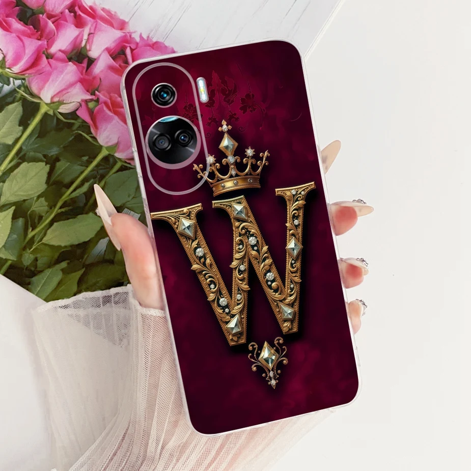 Cute Crown Letters Soft Slim Phone Case