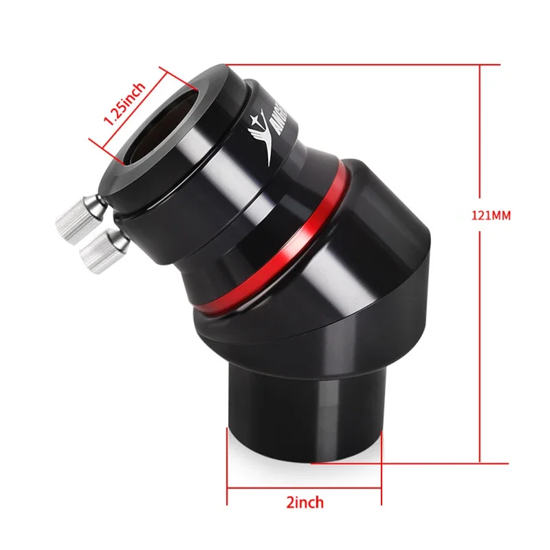 Zenith Mirror Erecting Image Prism 2inch 45 Degree Diagonal Corner Metal Body for Astronomical Telescope 4