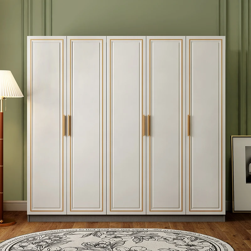 

Modern White Wardrobes Clothing Rack Storage Free Shipping Apartment Simple Cabinets Craft Nordic Armario De Ropa Home Furniture