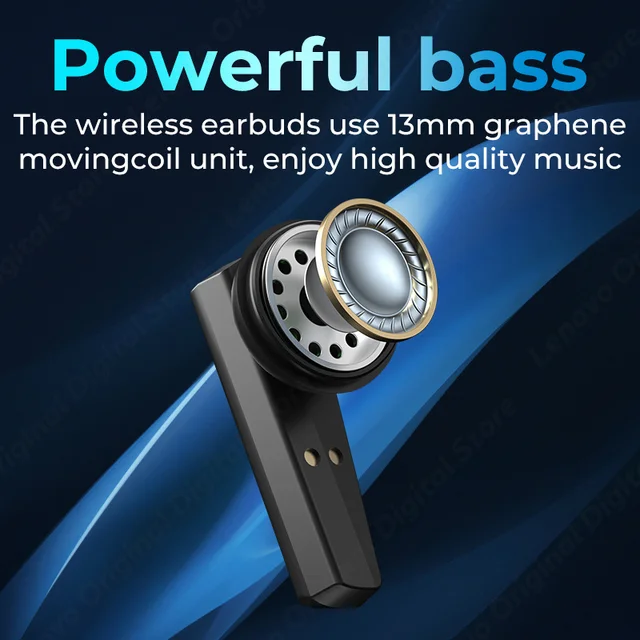 Lenovo XT85 Wireless Headphones In Ear Gamer Headsets Noise Isolating Noise Cancellation Bluetooth Earphones Built-in Mic 3