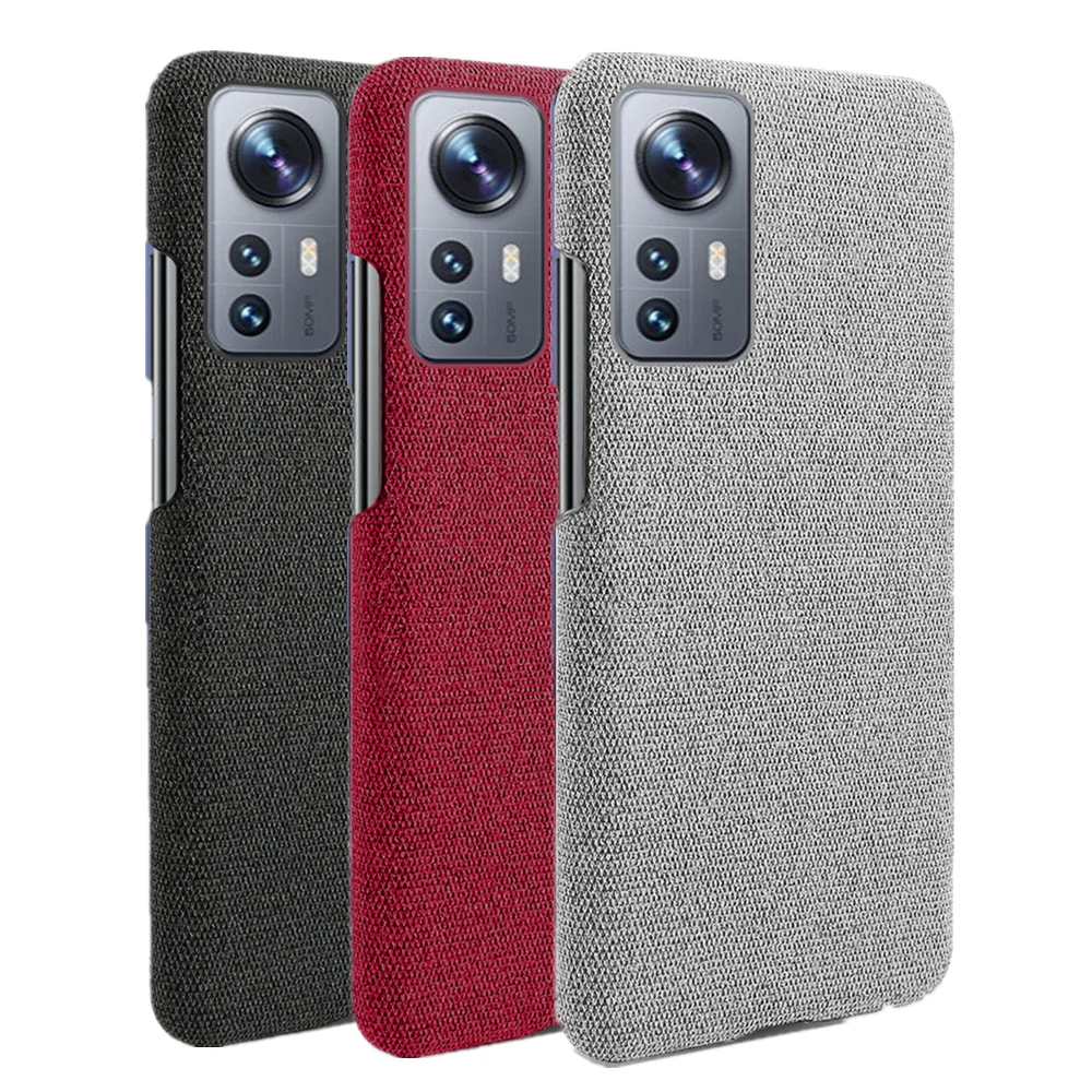 

Xiaomi 12X Luxury Fabric Antiskid Cover For Xiaomi 12X 12 Pro Funda Cloth Coque For Xiomi Mi 12pro 12 X Mi12 Mi12x 5G Case Pouch