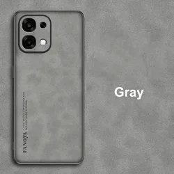 Luxury PU Leather Shockproof Phone Case with Silicone Back Cover and Full Protection for OPPO A6 Pro 4G (GRAY)