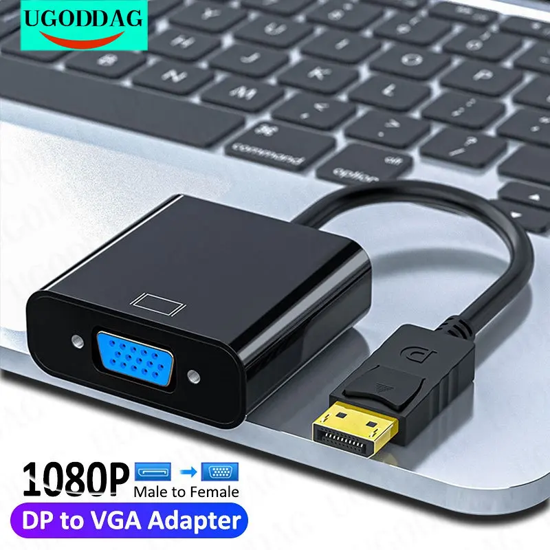 

Кабель-адаптер DisplayPort DP-VGA, 1080P