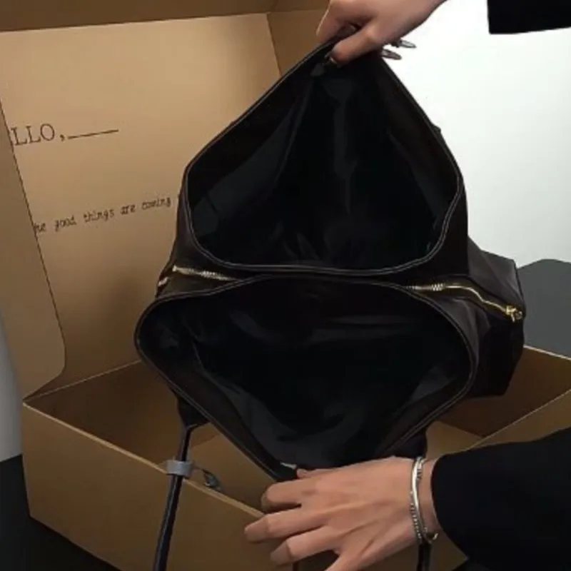 JIAERDI Vintage Coffee Shoulder Bags Handbag Women Large Capacity Shoulder Underarm Bag Wallets Ladies Retro Y2k Bags Aesthetic