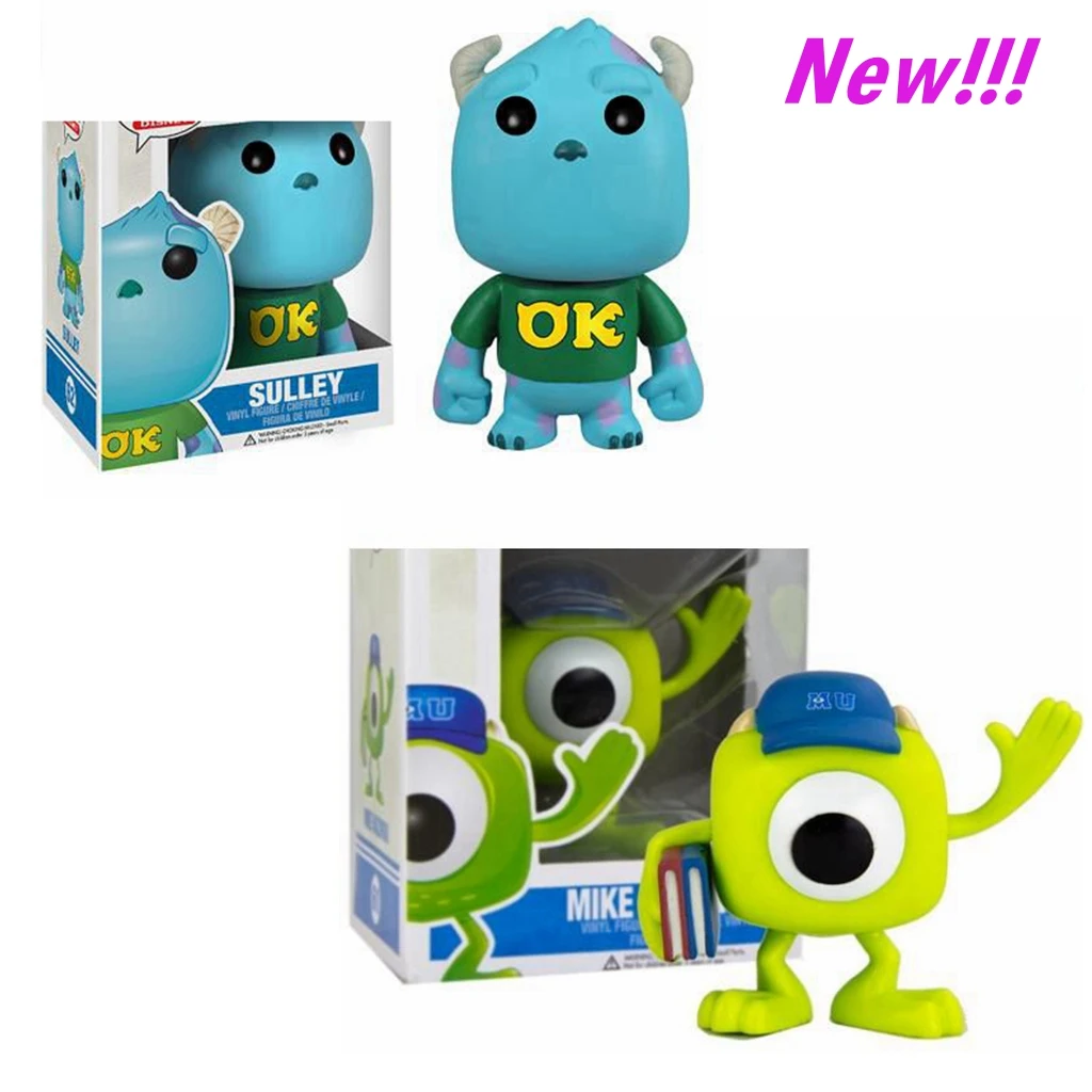 Экшн-фигурки из ПВХ FUNKO DISNEY Monsters University MIKE WAZOWSKI 61 # Big Eyes SULLEY 62 OK виниловые